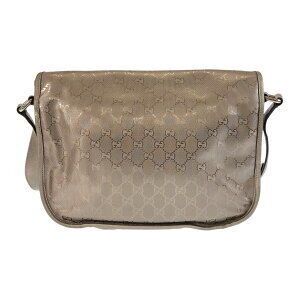 Gucci Imprime shoulder brown messenger GG metallic bag